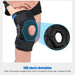 Hinged Knee Support Brace With Side Stabilizer & Eva Pads