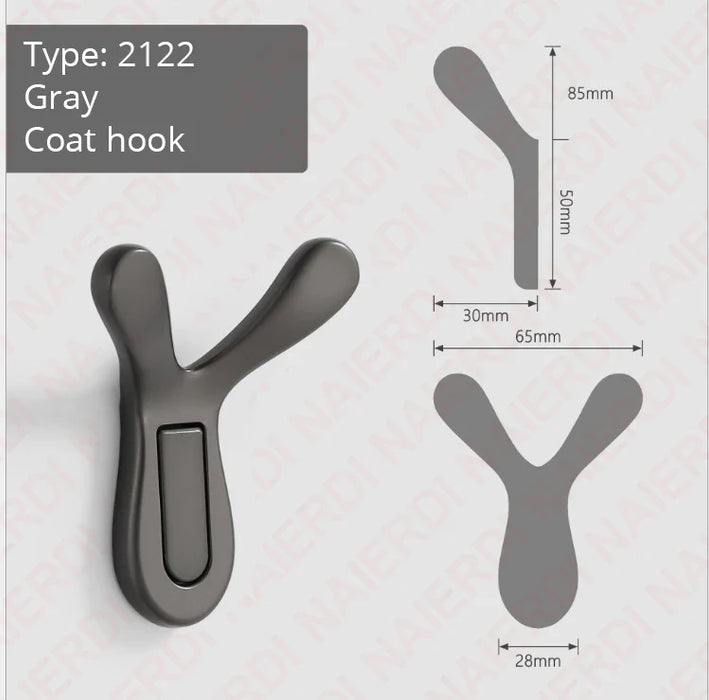 Zinc Alloy Deer Wall Hook For Clothes Hats Coats Keys