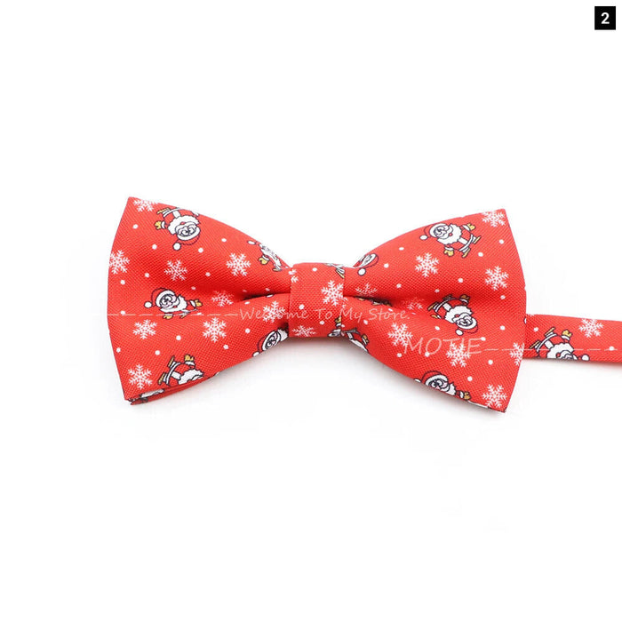 Christmas Milu Deer Bowties Festive Party And Wedding Accessory