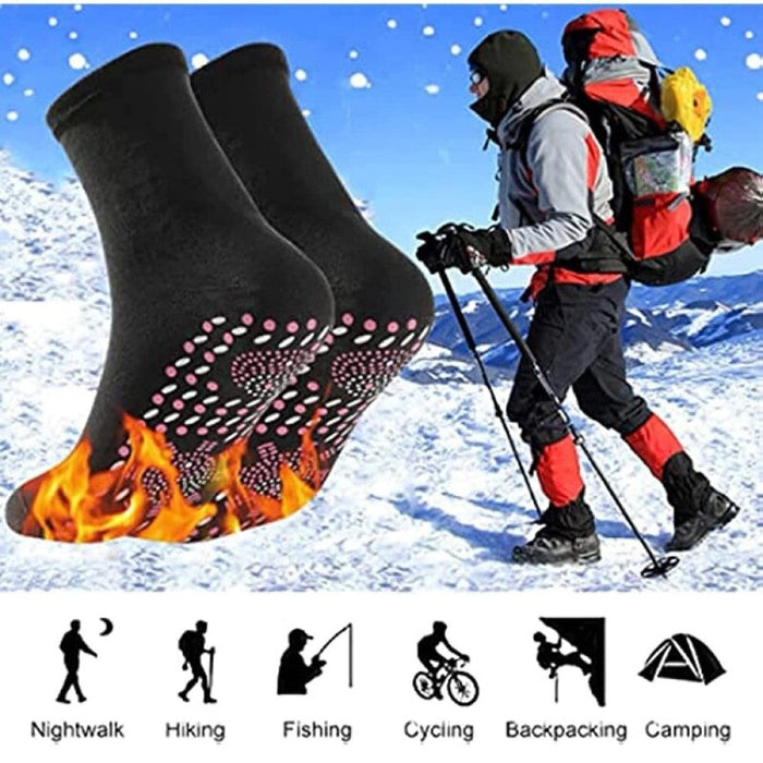 1-3 Pairs Winter Warm Comfortable Self-heating Magnetic Socks for Women Men