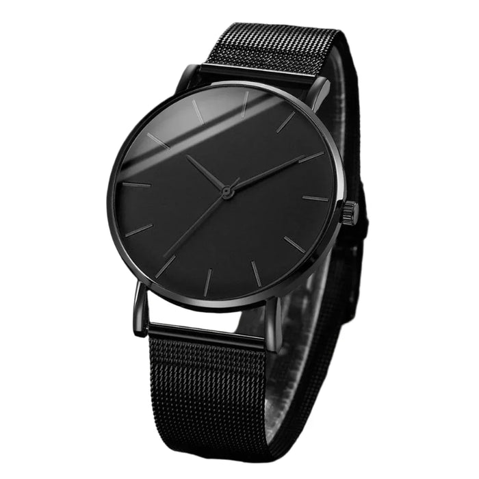 Thin Stainless Steel Quartz Watch