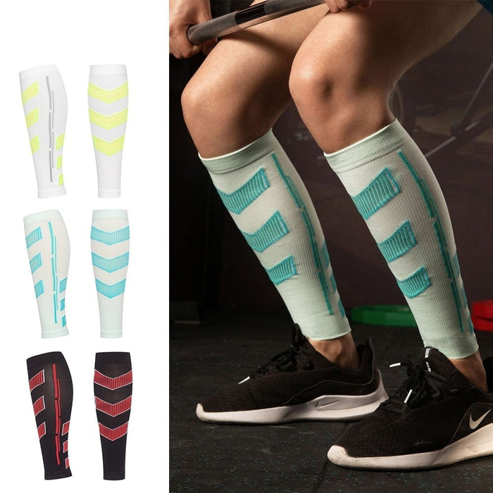 1Pair Elastic Sports Compression Sock Leg Warmers for Men Women Cycling Running