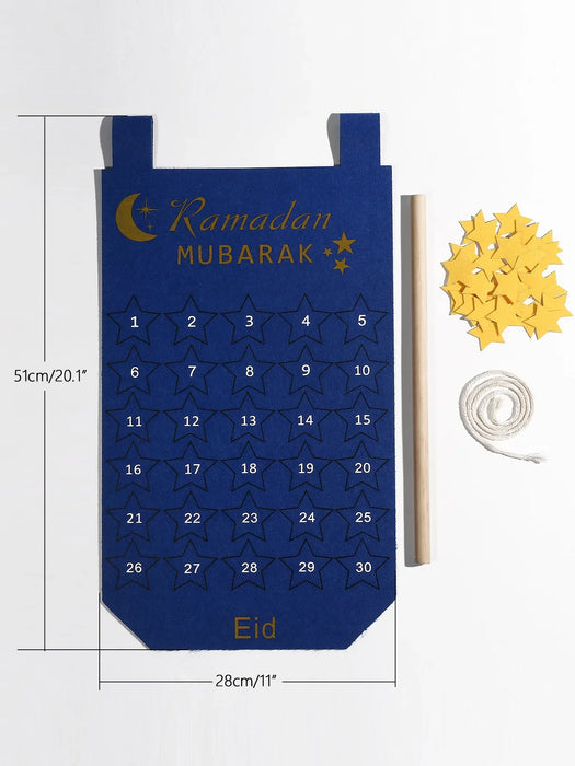 Ramadan Wall Tapestry Felt Moon Decor For Eid Party