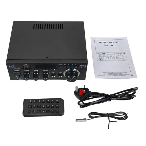 Bluetooth Stereo Power Amp 2.0 Ch 40wx2 Usb