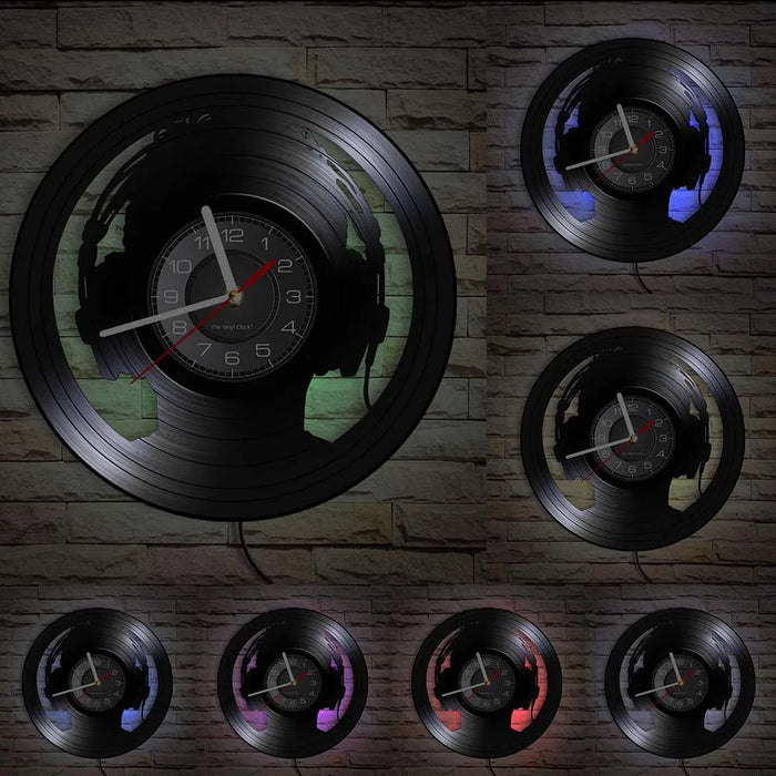 Music Lovers Vinyl Record Wall Clock