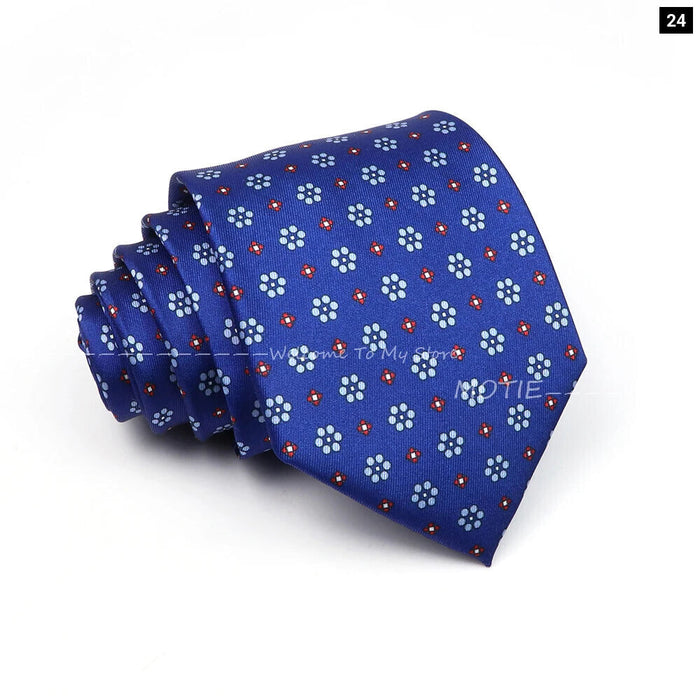 Blue Paisley Necktie For Weddings And Daily Wear