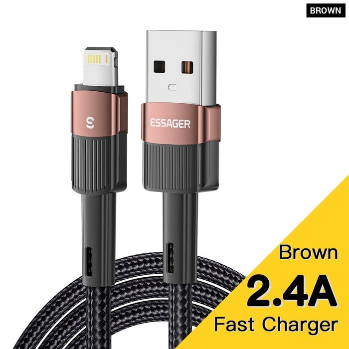 Fast Charging For iPhone Usb Cable 11 12 13 Pro Max Mini Xs Xr X SE 8 7 6 Plus 6s 5 5s 2.4A Wire For iPhone Charger Cord