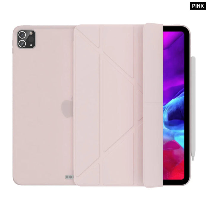 Multi Fold Pu Leather Smart Cover For Ipad Pro 11 12.9 Funda Capa