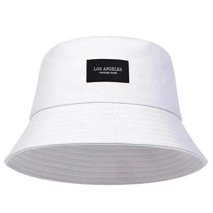 Sunscreen Bucket Hat La Letter Sticker