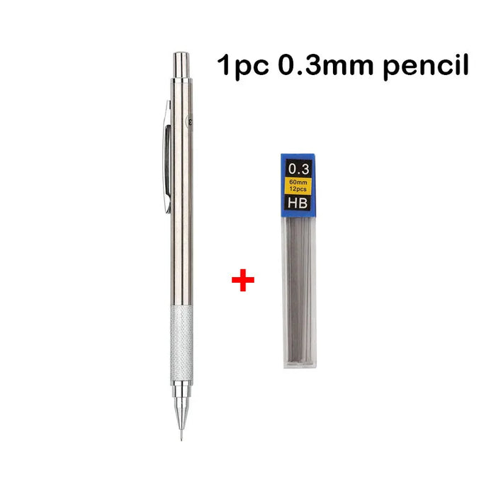 Full Metal Mechanical Pencil Set 0.3 To 2.0Mm Art