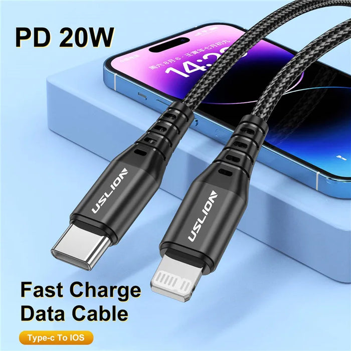 20W Usb C Cable For Iphone Macbook Fast Charge