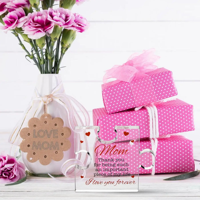 Mom Birthday Gift Acrylic Block Puzzle For Cool Mom From Family