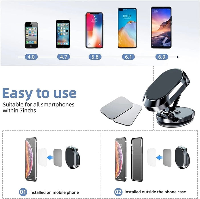 Magnetic Car Phone Holder Mount Magnet Smartphone Mobile