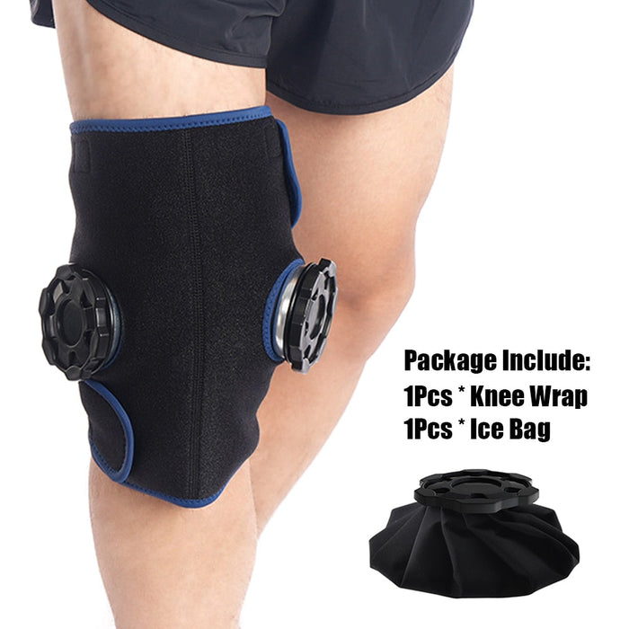 1 Set Reusable Knee Ice Pack Wrap Hot Cold Therapy for Meniscus Tear Injury Recovery