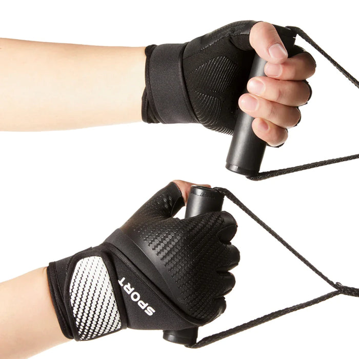 1 Pair Breathable Snug Fit Workout Gloves For Men And Women