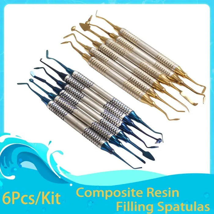 6 Pieces Dental Composite Filling Spatulas