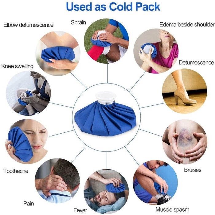 Reusable Hot and Cold Therapy Water Bags With Adjustable Bandage Wrap For Leg Knee Injury