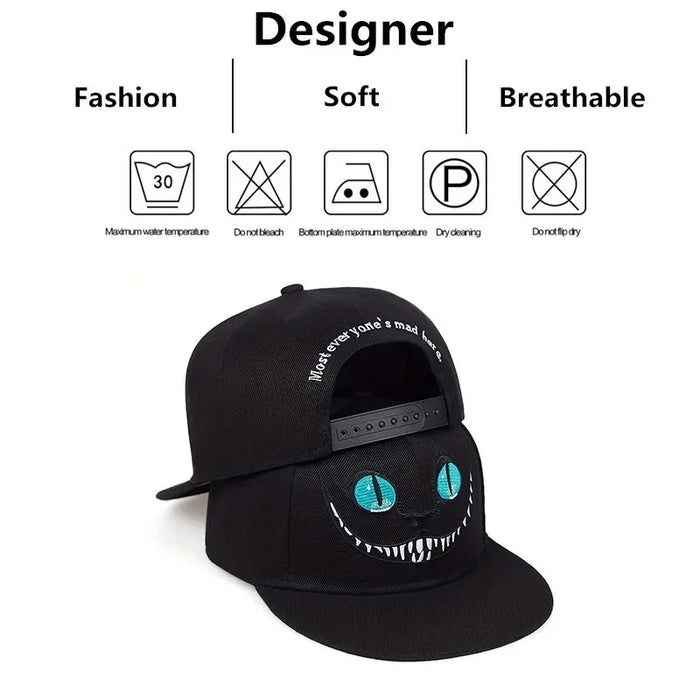 Cartoon Cat Embroidered Baseball Cap / Hat