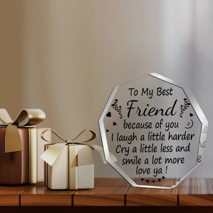 Best Friends' Birthday & Christmas Acrylic Desktop Decoration