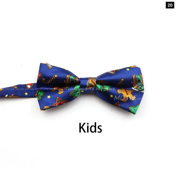 Christmas Bowtie Snowflake Pattern Polyester Parent-Child Wedding Party Accessories