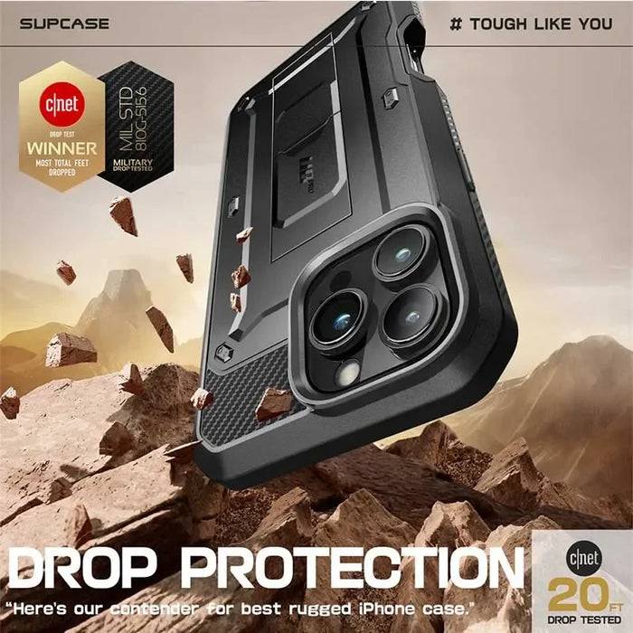 For Iphone 16 Pro Max 6.8" Ub Pro Full-Body Heavy Duty Rugged Phone Case With Built-In Screen Protector