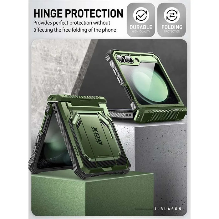 For Samsung Galaxy Z Flip 6/5 Armorbox Full-Body Military Protection Phone Case With Built-In Screen Protector