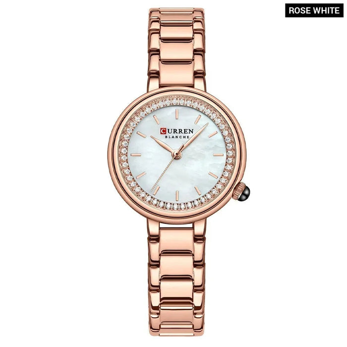 Simple Quartz Wristwatches For Ladies Thin Stainless Steel Band Watches Female