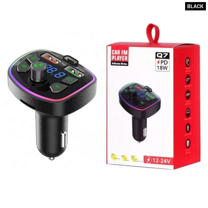 Q7 Bluetooth Car Charger Fm Transmitter Hands Free Mp3 True