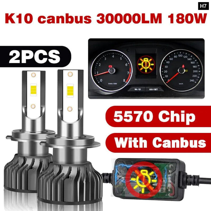 60000Lm Mini Canbus Led Car Headlight