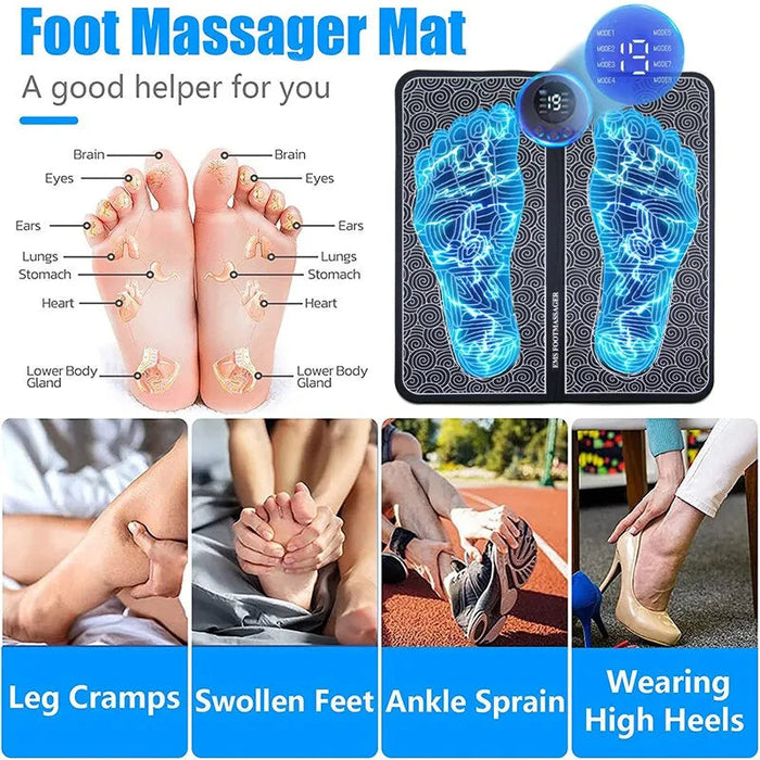 Electric Ems Foot Pain Relief Muscle Stimulation Massager