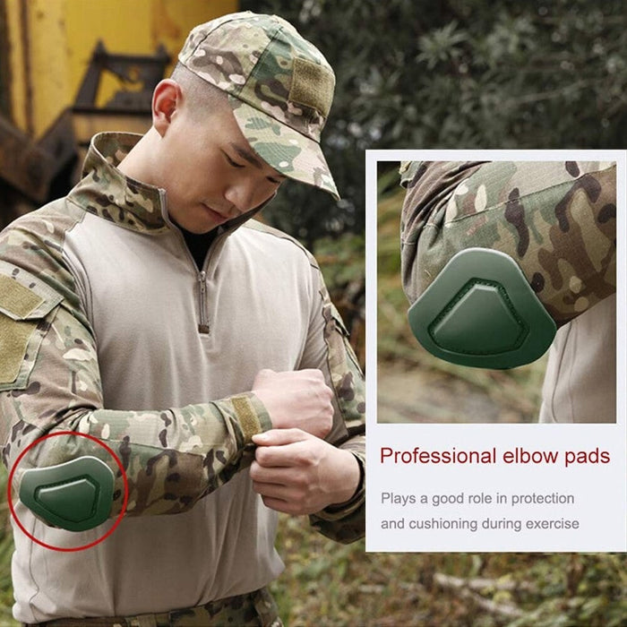 4Pcs Military Tactical Airsoft Protective Knee Elbow Pad For Skate Outdoor Sports