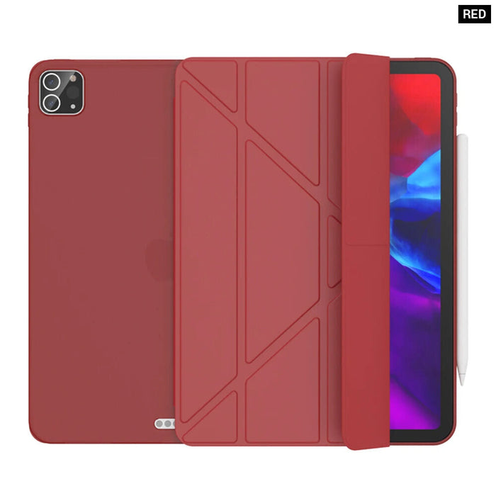 Multi Fold Pu Leather Smart Cover For Ipad Pro 11 12.9 Funda Capa