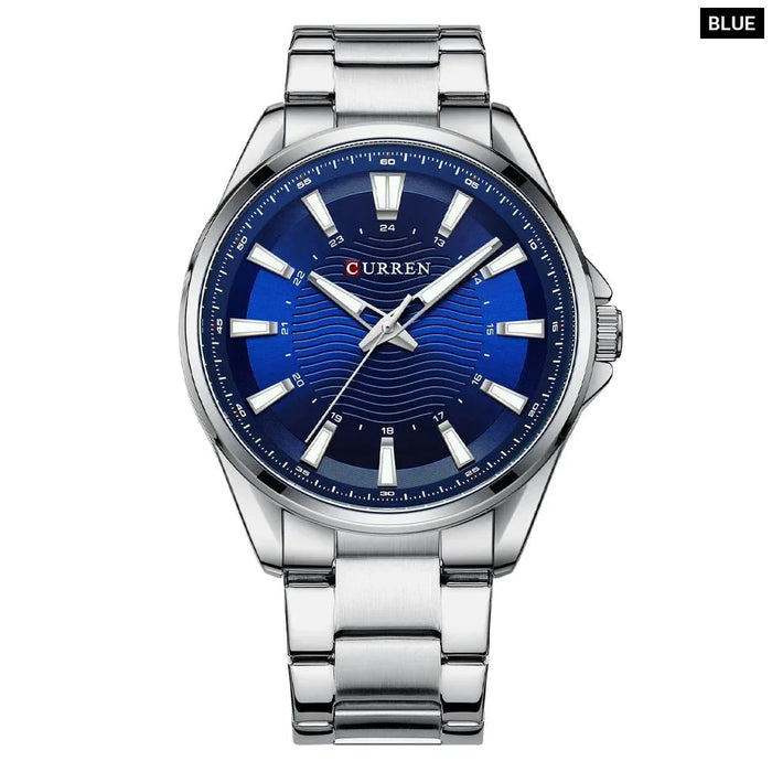 Classic Stainless Steel Quartz Wristwatches Fashion Brand Men's Watches With Luminous Hands