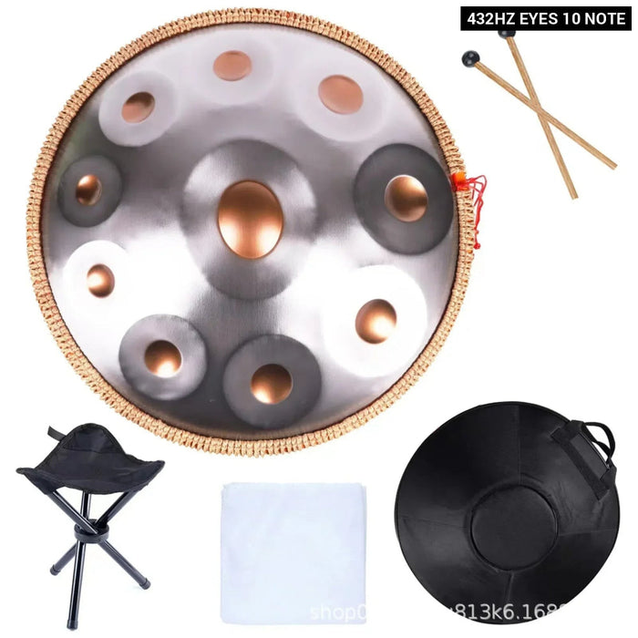 432Hz 440Hz 9 10 12 Notes D Major Professional Authentic Handpan Steel Tongue Drum For Yoga And Meditation