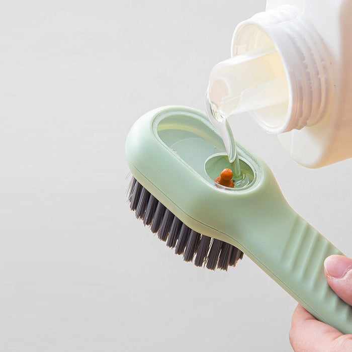 1pcs Multifunction Shoe Brush Soft Bristled Liquid Filled Up Wash Shoe Cleaning Tools Clothes Board Clean Kitchen Accessories