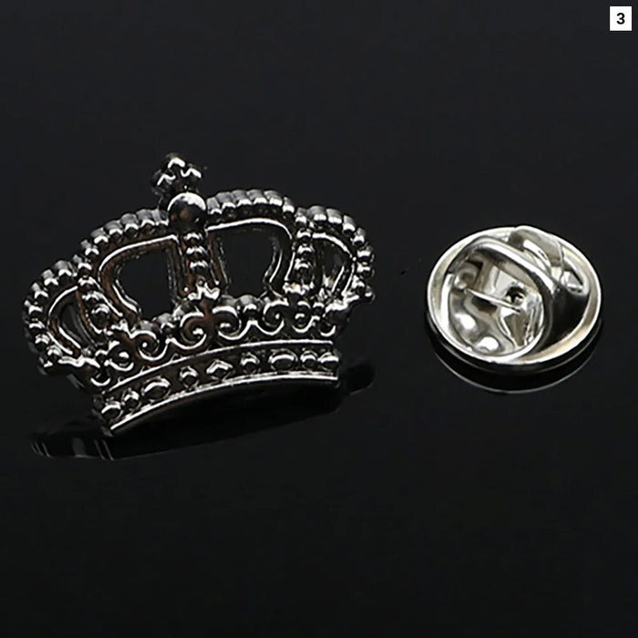 Shine Bright With Our Novelty Crown Star Lapel Pin For Suits Dresses