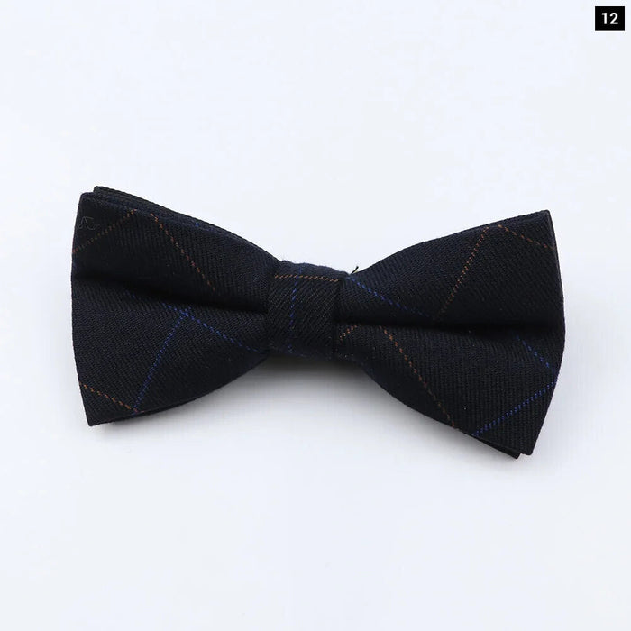 Classic Plaid Bowtie Adjustable Neckwear For Mens Fashion For Weddings And Parties