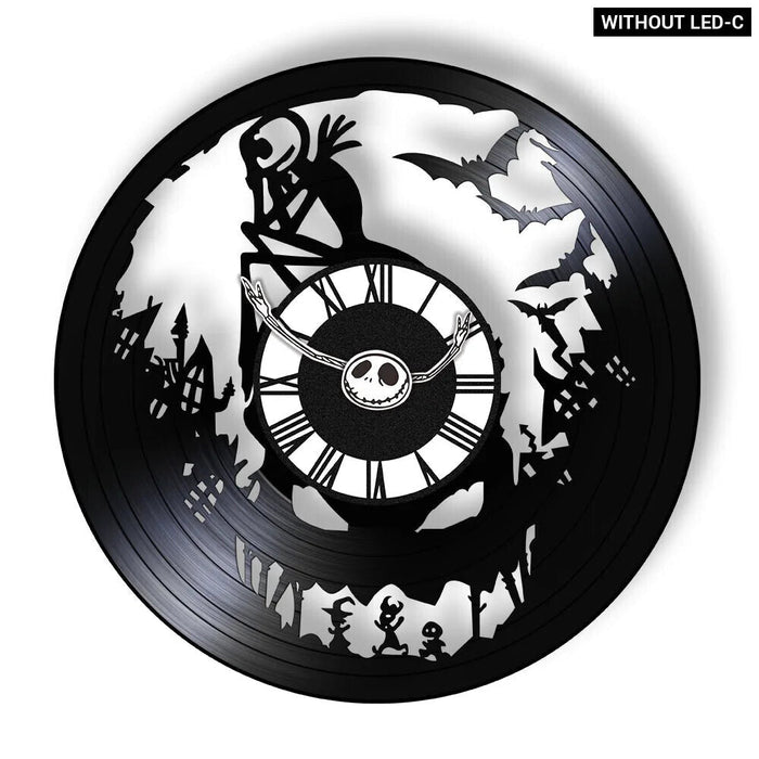 Halloween Nightmare Vinyl Record Wall Clock