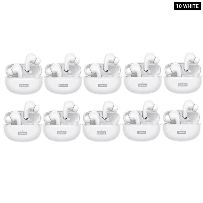 10Pcs Wireless Bluetooth Hifi Music Lp5 Sports Waterproof Earphones With Mic & Earbuds