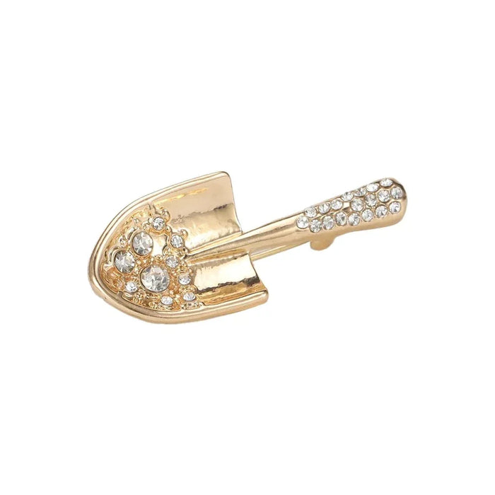 Shovel Lapel Pin For Men And Women Enamel Brooch For Office Attire And Jewelry Accessory