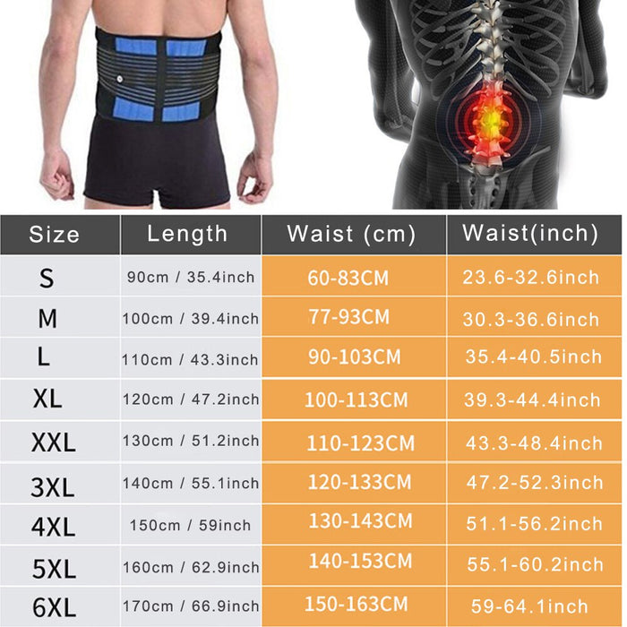 Fitness Adjustable Neoprene Superior Double Pull Waist Lumbar Belt For Exercise