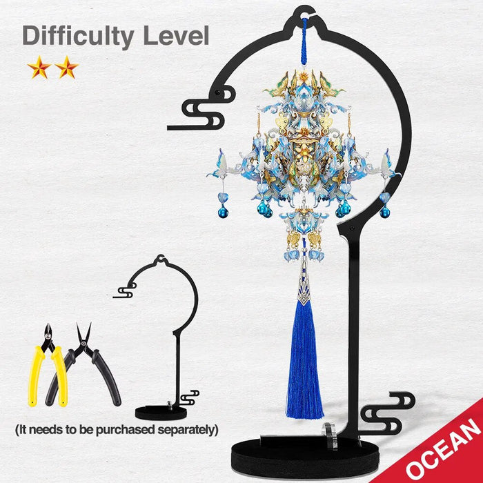 3D Metal Puzzle Ocean Tassels Pendant Assembly Model Kits Jigsaw Diy Toys