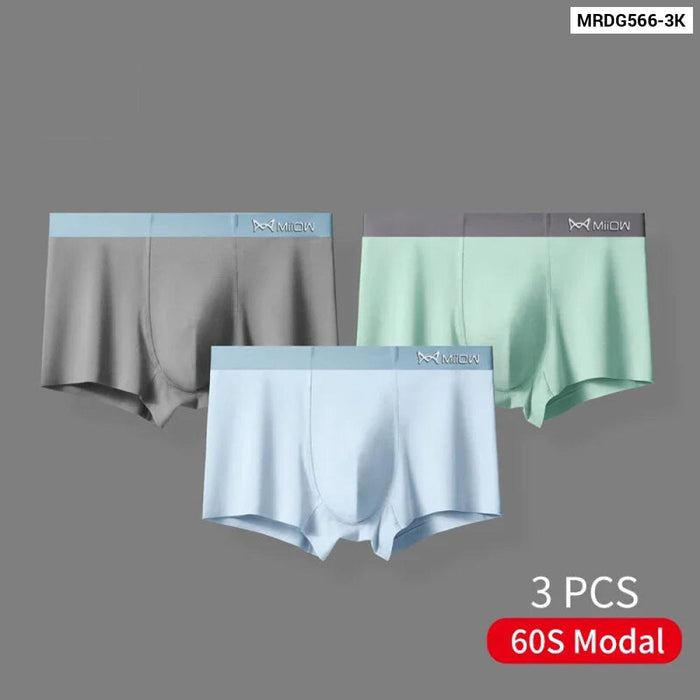 Soft Breathable Mens Boxer Briefs Set