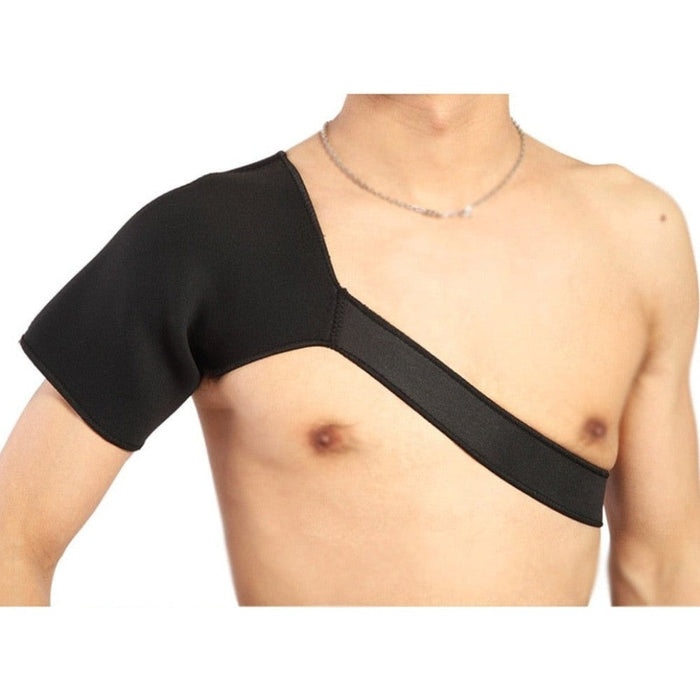 1Pc Sports Adjustable Single Shoulder Back Brace Guard Wrap Belt for Muscle Tear Pain Sprain