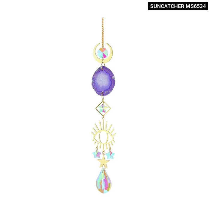 Colourful Agate Sun Catcher For Garden Or Home