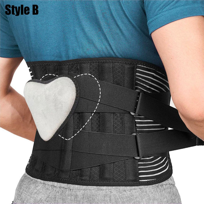 Lower Back Brace with 6 Stays and Removable Lumbar Pad For Sciatica Scoliosis