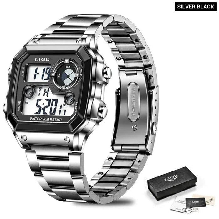 Military Digital Watches Sport Wristwatch Mens Waterproof