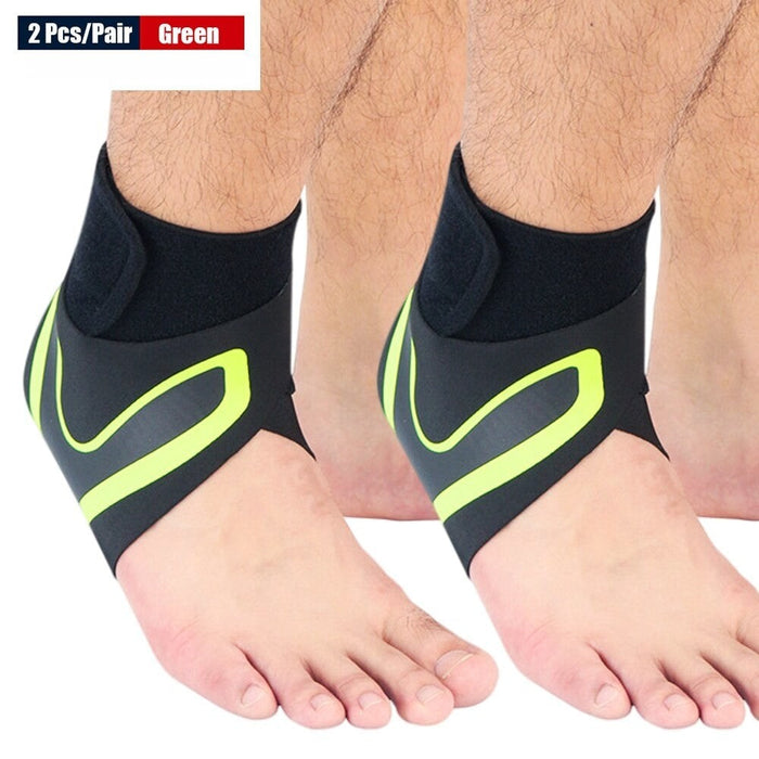 1Pair Elastic Ankle Protector Gear Wraps For Gym Basketball Tennis