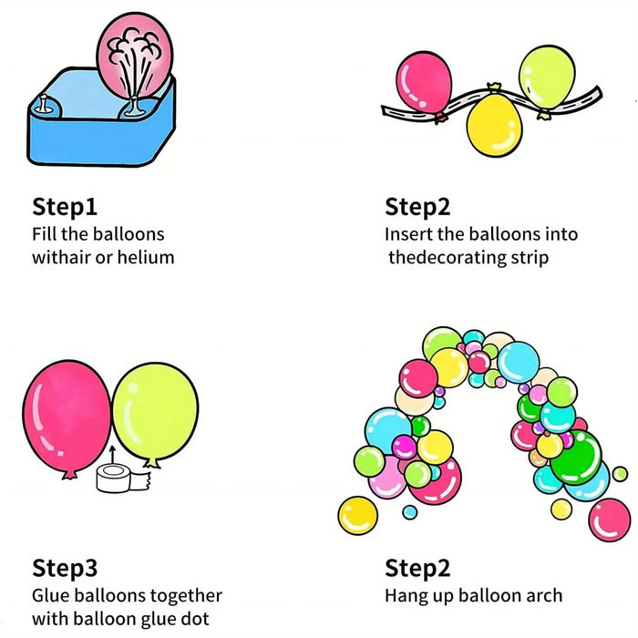 140Pcs Colourful Balloon Garland Daisy Balloon Set Birthday Party Dance Wedding Easter Mother'S Day Home Decor