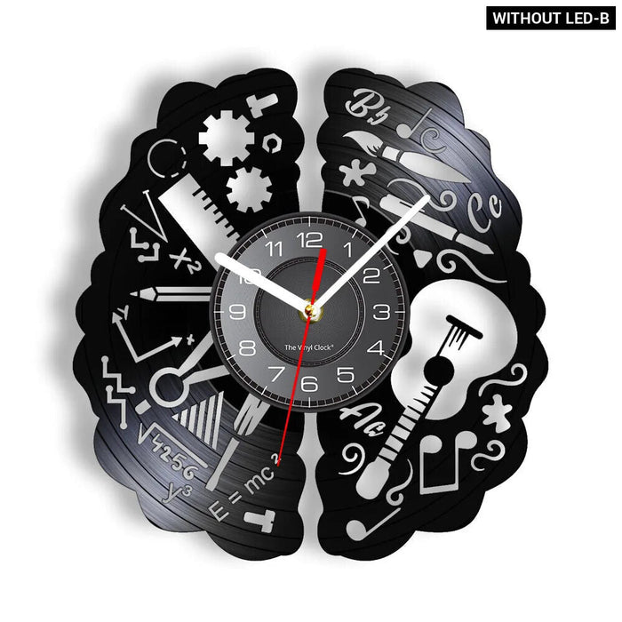 Neuron Wall Clock Brain Decor With Cutlery